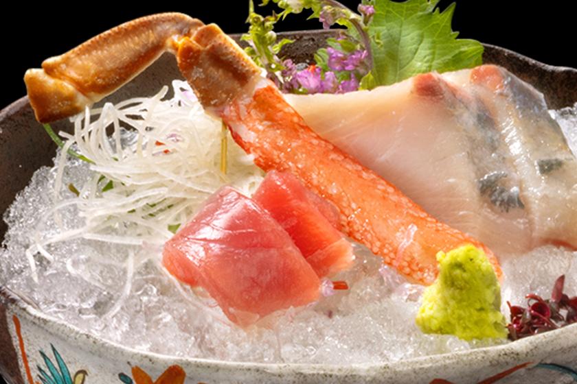 【蟹づくし】五感で愉しむ五つの味覚 「刺身・蒸・茹・揚・飯」