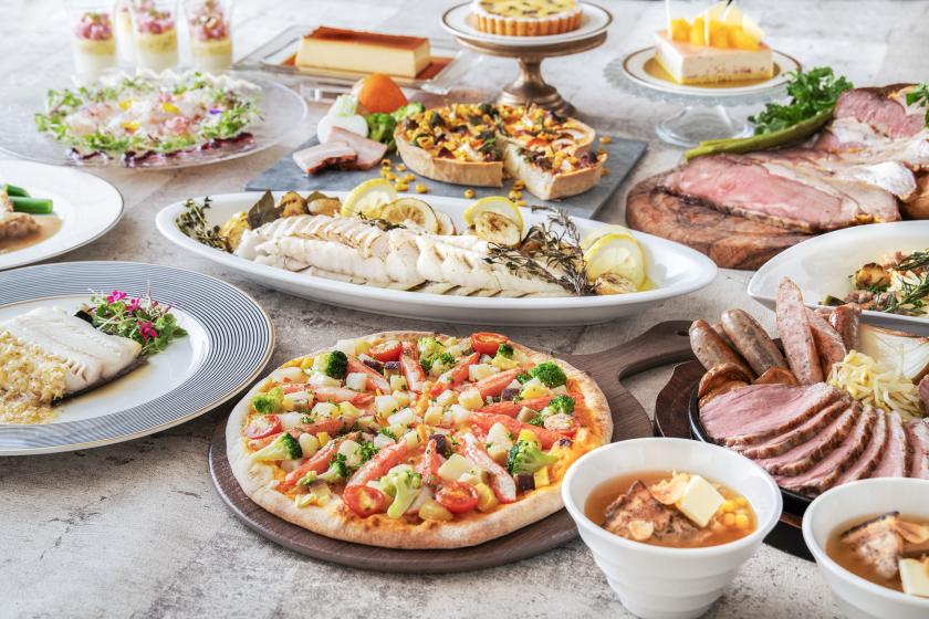 【土日祝限定・17:00入店】「北海道の豊かな大地と海の恵みを味わう北海道フェア」約60種類のディナーブッフェ付きプラン♪（夕朝食付き）
