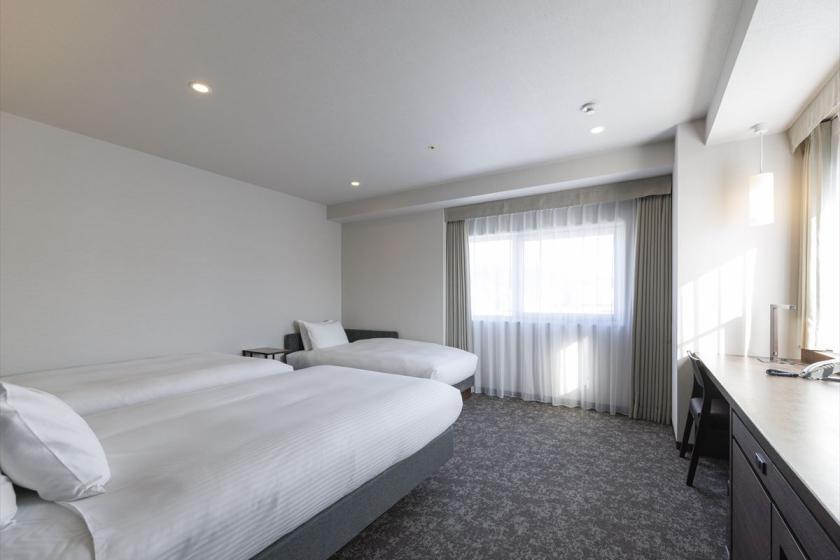 Deluxe Twin Room for 3 people, 28 square meters, bed width 120cm
