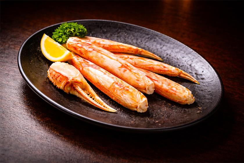 【平日限定・鉄板焼ディナー】 伊豆七島コース × 焼きズワイ蟹・伊勢海老・金目鯛