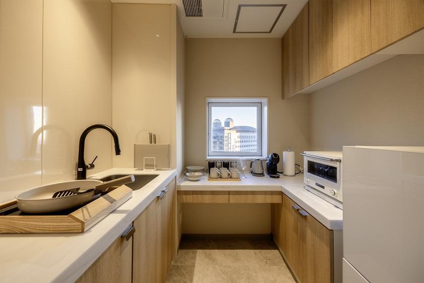 【アパートメントタイプ】4名様以上や長期滞在におすすめ！キッチン＆ダイニング付き最上階・スカイレジデンスルームプラン／連泊≪素泊り≫