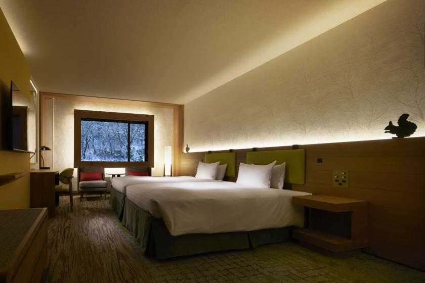 【デラックスハリウッドツイン◆バス・トイレ セパレート】〔30㎡・禁煙〕