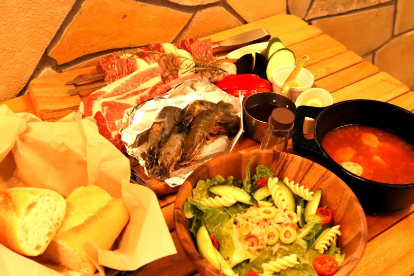 【人気No1】◇バーベキュースタイルプラン◇お肉やお野菜などの食材をご自身で焼くことができます