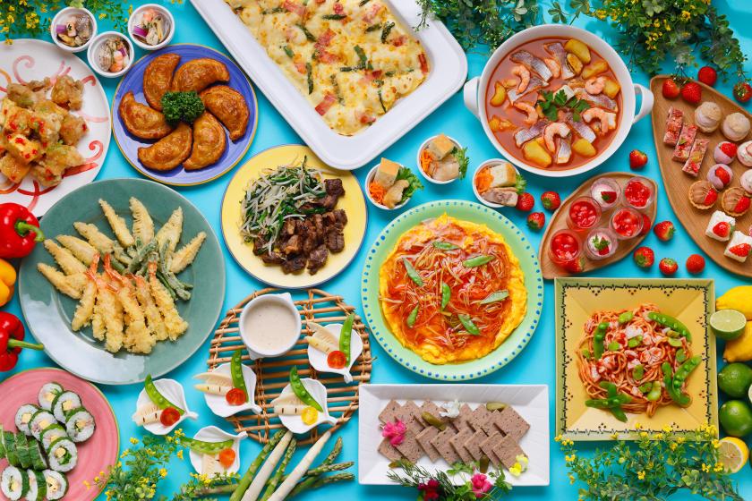 【3/5～6/3】1泊夕食付！PORTのディナービュッフェ付きプラン！春のごちそうフェア開催中♪