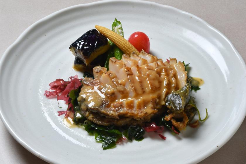  ◆【料理長の逸品！あわびステーキ付き】海鮮網焼きと旬菜バイキング＆お酒・ソフトドリンク飲み放題！