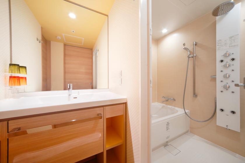 ローベッドだから小さいお子様も安心♪ もこもこルーム☆朝食付き