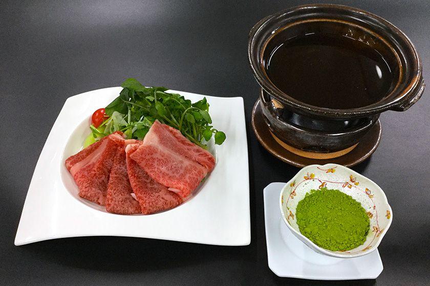 【会席グレードアップ】季節会席プラン　鯛薄造り　国産牛と出汁しゃぶ鍋≪6～8月≫