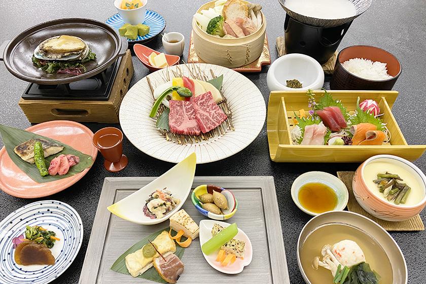 純米吟醸・古酒・濁り酒　宮城の地酒三種飲み比べ≪夢の里膳≫（4月～9月）