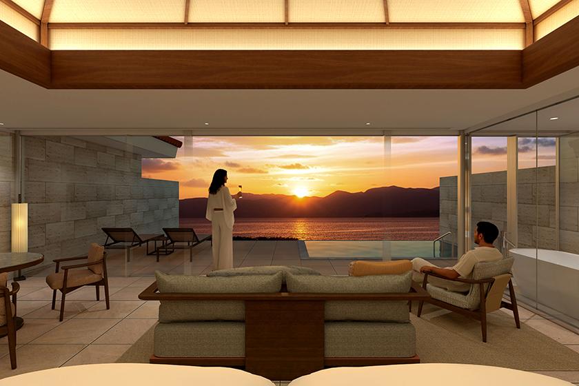 オーシャンフロント・プールヴィラ【Opening Special Offer】20,000円リゾートクレジット・レイトアウト特典付き・朝食付き  ＜2泊以上＞