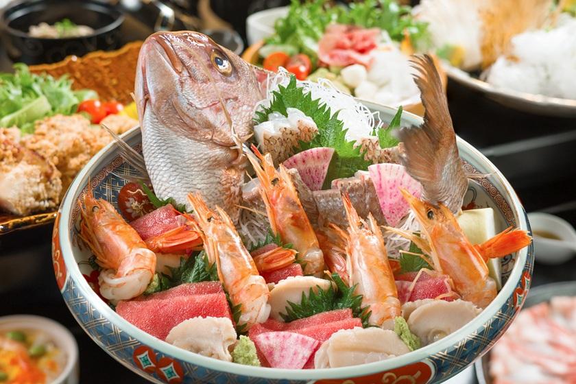 夏割！早い者勝ち！大皿ファミリー会席が3000円お得♪小学生半額＆添い寝無料