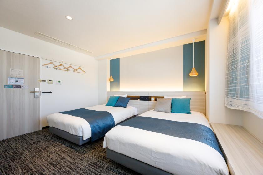 【素泊まり｜ツインルーム(喫煙・禁煙指定不可)】 八戸駅直結の快適ステイ