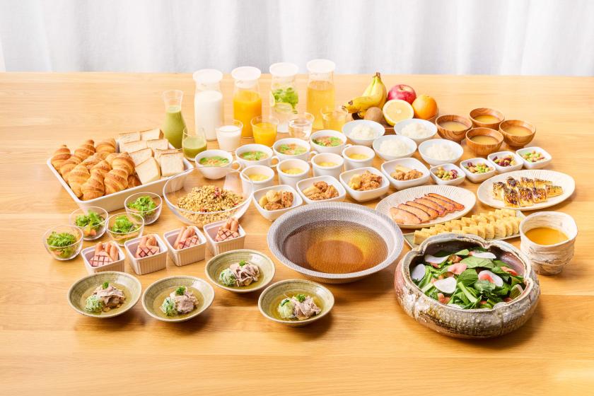 【朝食付】素の食、地の恵み（約90種）