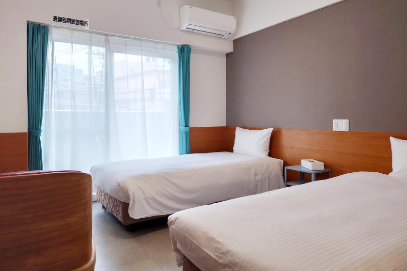 【禁煙】ツインルームA（ベッド100㎝×2台）