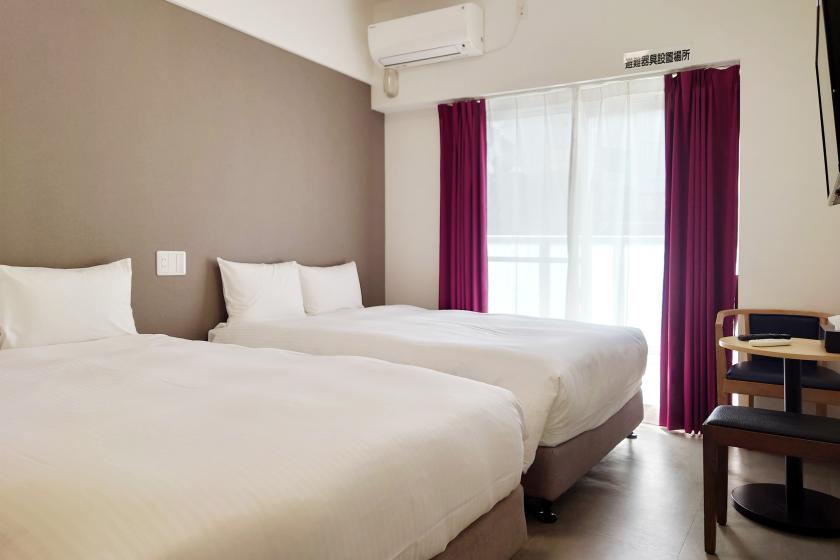 【禁煙】ツインルームB（ベッド140㎝×2台）