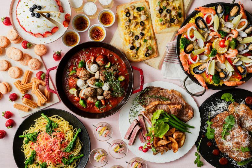 ■平日■【旅するブッフェ　イタリア＆スペインディナーブッフェ付】ホテルブッフェ満喫プラン＜2食付＞