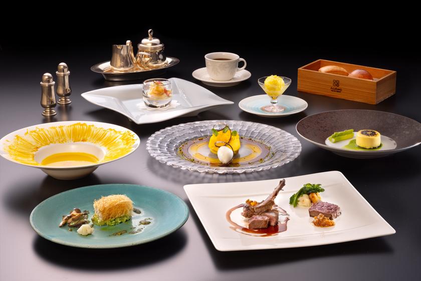 【早期割90・AoAwo Art Retreat】「フレンチ　スペシャルメニュー」ゴッホのヒマワリルームと食の展覧会