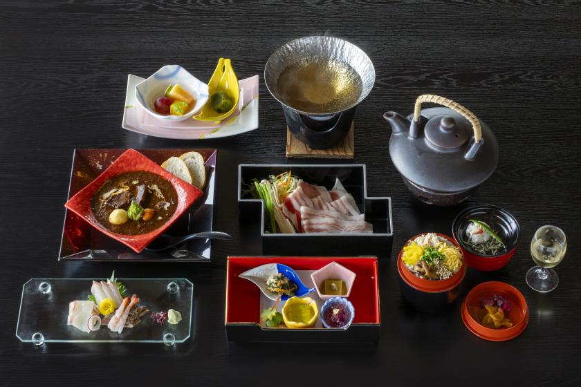 【基本套餐】含兩餐的住宿套餐：“薩摩風味創意日式懷石料理”