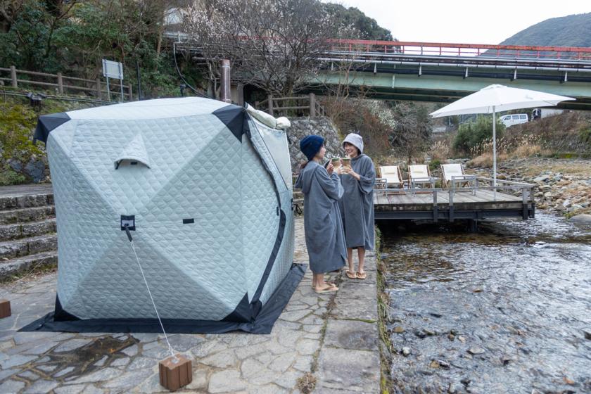 自然を満喫！川床テラスで外気浴【水辺でととのう】「テントサウナ」宿泊プラン