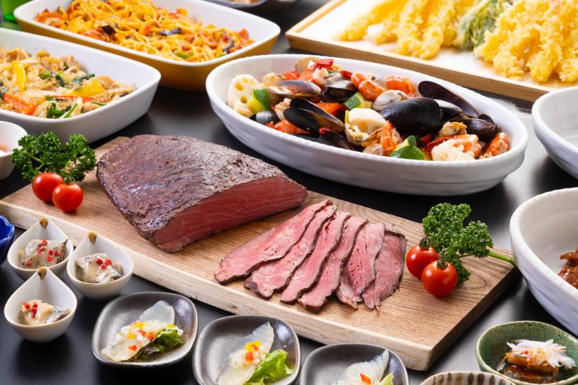 【当館一番人気】スタンダード1泊2食バイキングブラン≪ワイン飲み放題＋お土産ワイン付≫