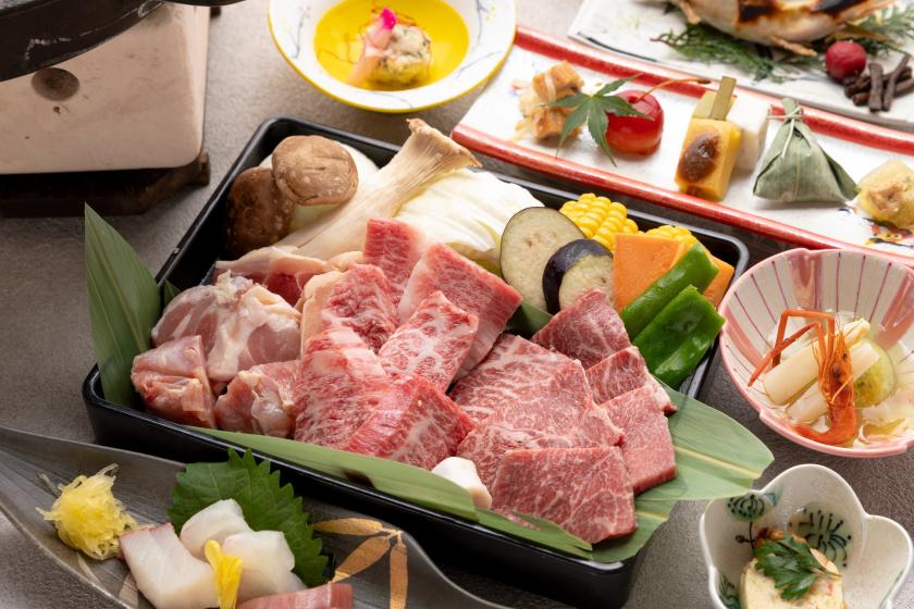 空室出ました！直前割 おおいた和牛と地鶏の炭火焼会席プラン