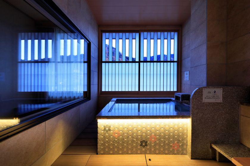 Suite＜淡炭～AWASUMI～＞和洋室ツイン60㎡＋温泉露天風呂