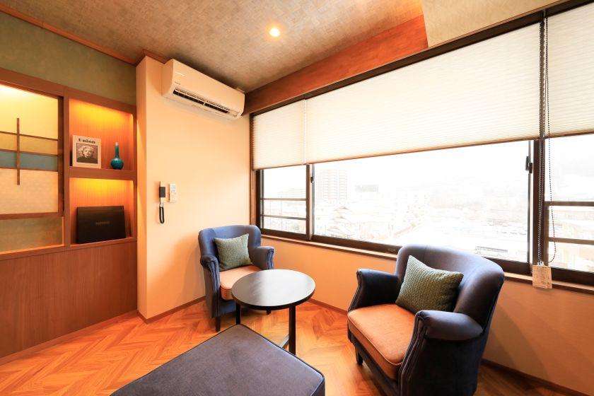 Suite＜瑠璃～RURI～＞和洋室60㎡　温泉露天風呂＋FranceBed電動リクライニングベッド