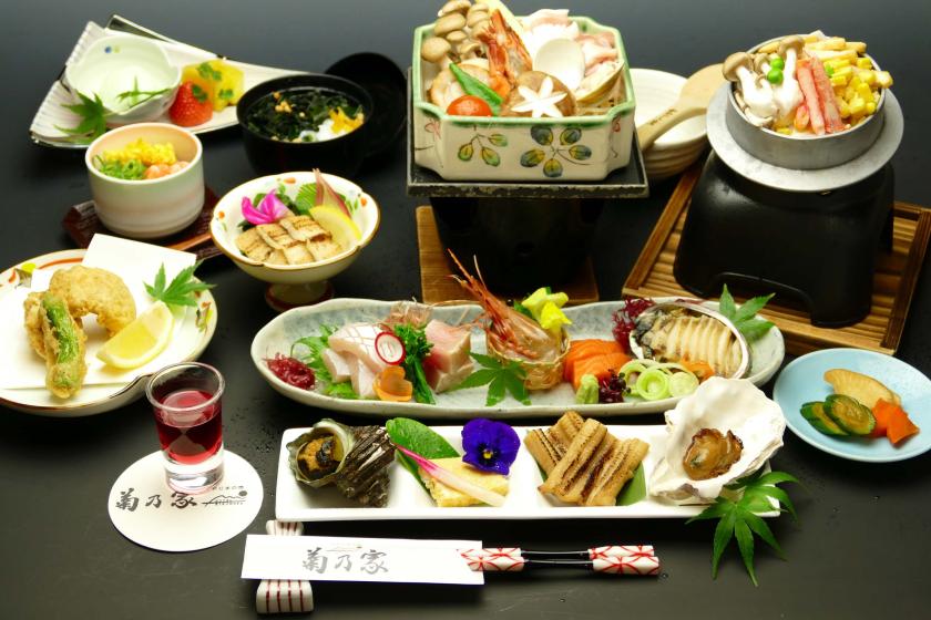 [Official Discount + Early Bird Discount 90] 15% Off Total + Free Night Cruise Ticket ◇ Setouchi Kaiseki Course [Mainly Fish | Savor the Elegant Taste of Setouchi Fresh Fish] 1 Night, 2 Meals Included