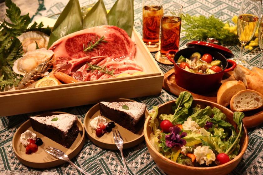 【日帰り手ぶらBBQ】プレミアムBBQコースプラン
