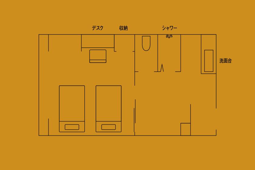 和洋室ツインルーム