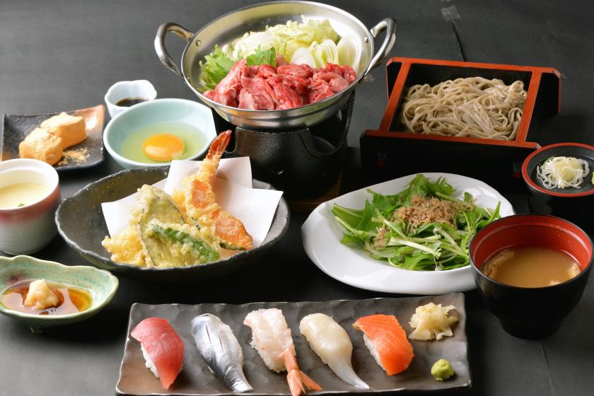 【人気NO.1!!】1泊2食付き　近江牛のすき鍋御膳＆朝食付き宿泊プラン（入館料込み）