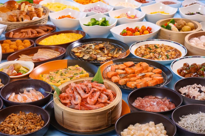 【早割28◇朝食付】10%OFF！28日前までのご予約がお得！旬の素材を活かした朝食バイキング