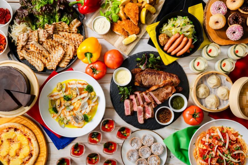 ■平日■【旅するブッフェ　世界美食めぐり ディナーブッフェ付】ホテルブッフェ満喫プラン＜2食付＞