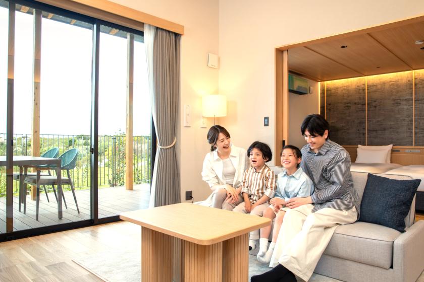 【丘・森の中のプライベート空間】『ヴィラ』に宿泊！ご夕食はお部屋のテラスでBBQを堪能！バーベキューディナー付プラン（夕朝食付）