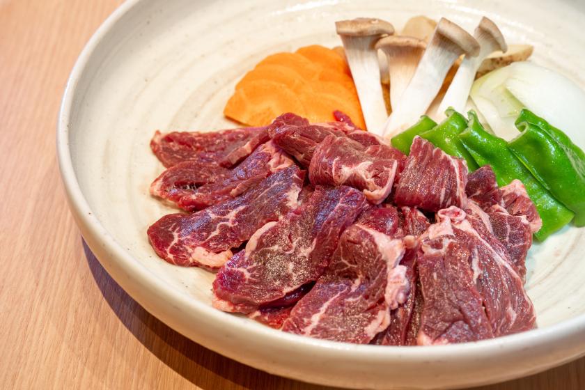 【牛サガリ鉄板焼き御膳】希少部位を贅沢に味わう夕食と天然温泉でくつろぐ＜夕朝食付き＞