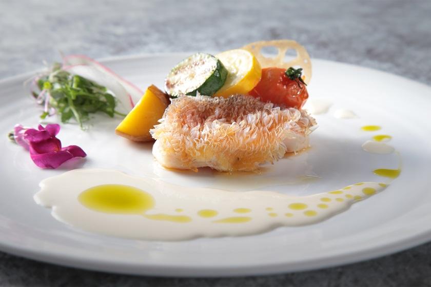 【夕食もっとグレードアップ】（9月～2月 宮崎牛or旬魚のポワレ）「碧羅（へきら）」～Free flow～　夕・朝食付き