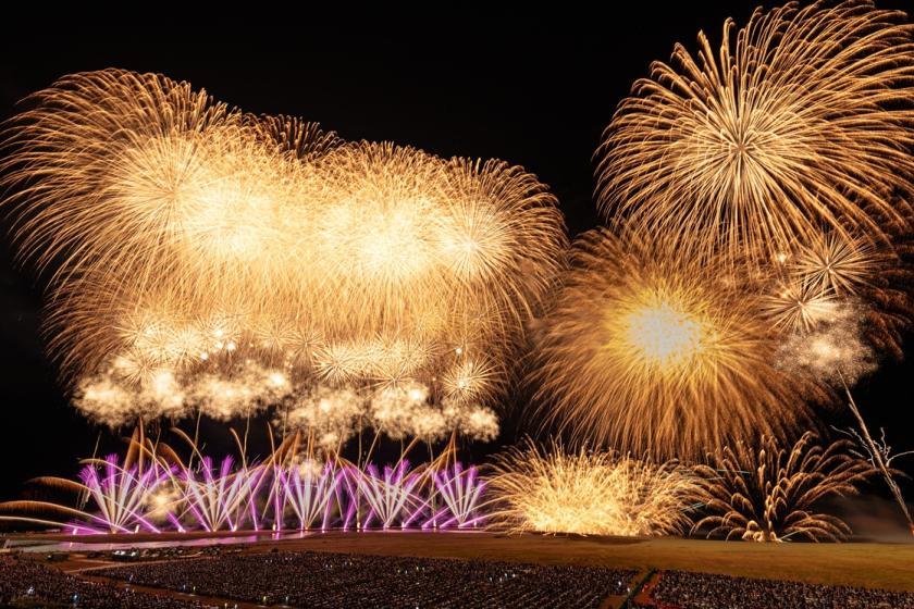 【柏崎花火】ぎおん柏崎祭り海の大花火大会を見に行こう！到着が遅くなっても大丈夫♪素泊りプラン