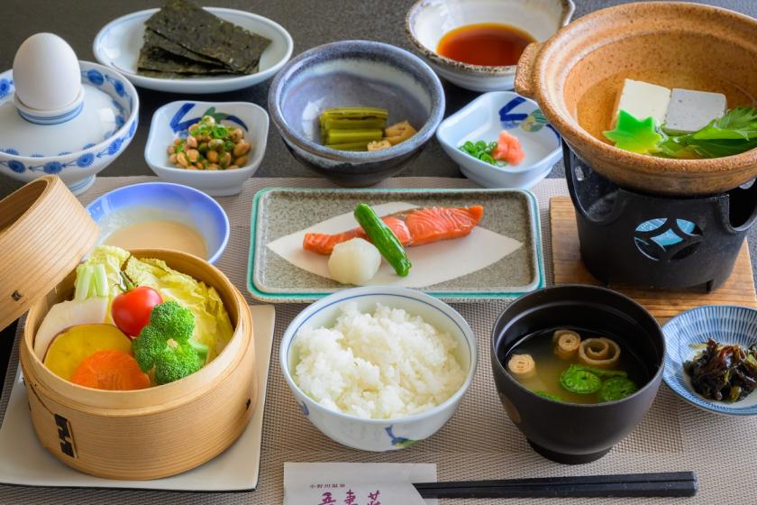 【美食少量＜小町会席＞】良いものを少しずつ！米沢牛をさっぱりしゃぶしゃぶで〇名湯に浸かり心身を整える〇半露天風呂付客室ー吾妻ー
