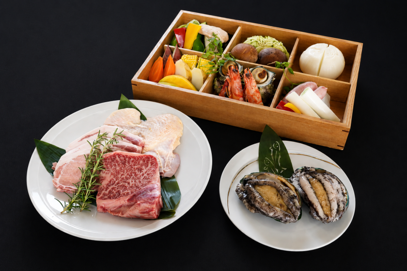【7～9月夏季限定】淡路島最高峰の山海の恵みを食べ尽くす 「極上プレミアムBBQ」（夕朝食付）