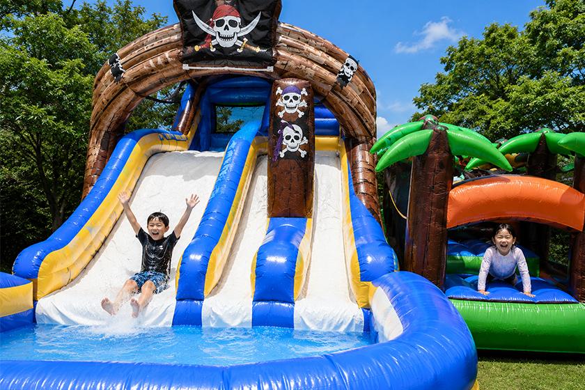 【夏季限定】多彩な水遊びを楽しめる大人気スポット「プール王国」入場チケット付きプラン（2食付）