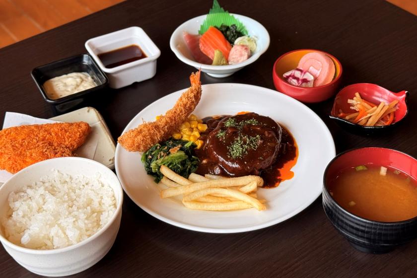 【1泊夕食付】選べる4種の御膳（くましろ/夕食17:00〜18:30入店）＆ユネッサンオフィシャル 美山楓林スタンダードステイ（朝のパン・ドリンクサービス付き）