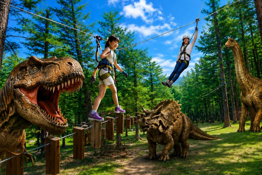【恐竜ワールド】リステルパークで恐竜に隠された謎を解け！親子で探検プラン