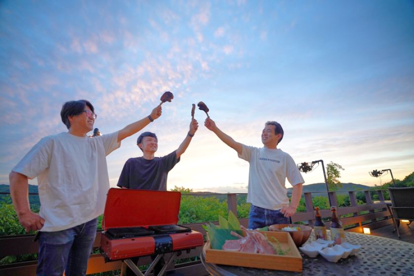 【期間限定！「こんがり肉」BBQ】モンスターハンターコラボルーム「マイハウスのコクーン」宿泊プラン（夕朝食付）