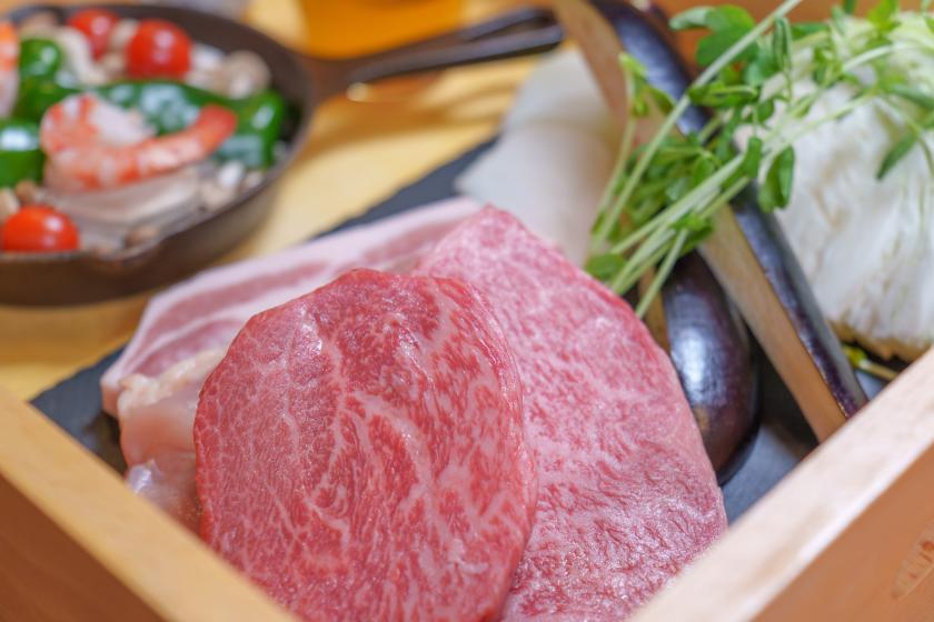 夕朝食付き（オードブル＆淡路和牛BBQセット）