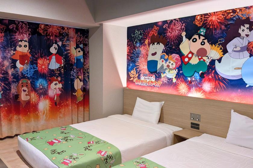 Collaboration with the movie "Crayon Shin-chan: Strange and Mysterious! My Yokai Vacation"! Includes original limited edition merchandise! Breakfast included.