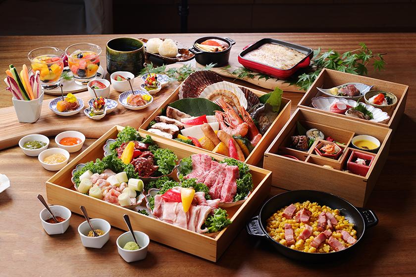 【海森風・PORT】準備や片付けを気にせず味わう、コース仕立てのプレミアムBBQ＜2食付＞