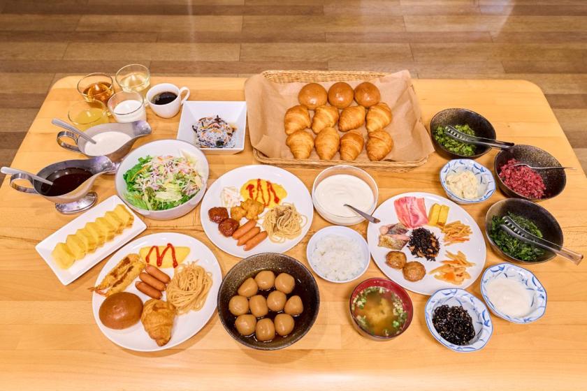 【13時in/翌日13時out】最大24時間滞在可能ロングステイプラン（朝食付）
