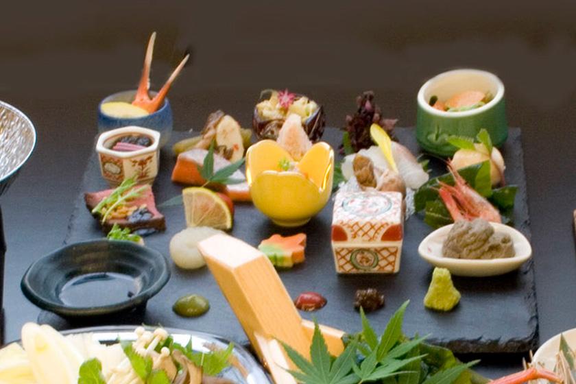 美食プレートとしまね和牛しゃぶしゃぶ＋姿蟹会席　＜11月～3月＞