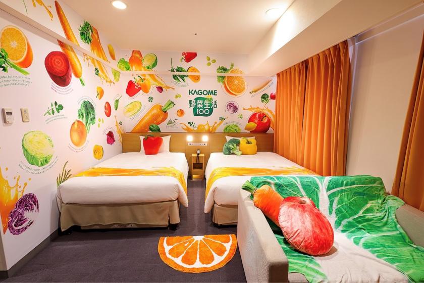 【会員様限定】「野菜生活100」コラボルーム　～カゴメと泊まる彩りステイ～【朝食付き】