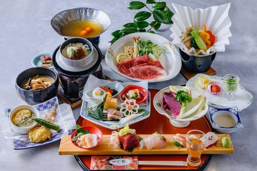 Isshinkan's most popular dish ☆ Reservations accepted until 7 PM on the day! "Oninuta Gozen" packed with the flavors of Tochigi.