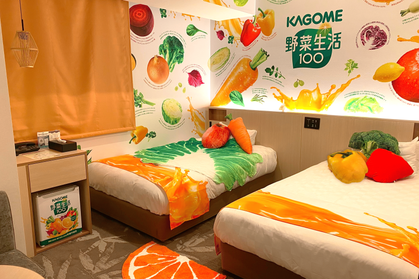 【会員様限定】「野菜生活100」コラボルーム　～カゴメと泊まる彩りステイ～【朝食付き】
